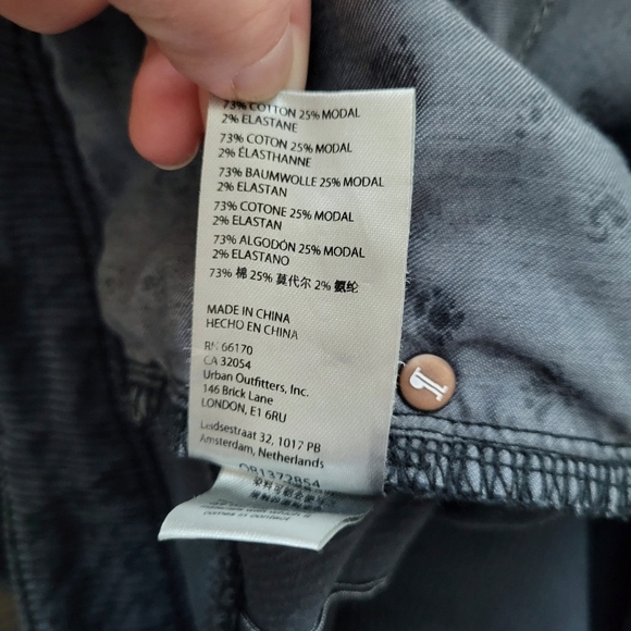 Anthropologie Pilcro The Icon Corduroy Flare Jeans In Charcoal - Picture 7 of 7